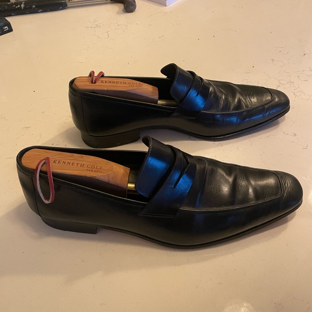 Black, leather, Mezlan Men’s Shoes. Size 9